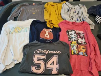 Lot de 7 tee shirt fille 8 ans