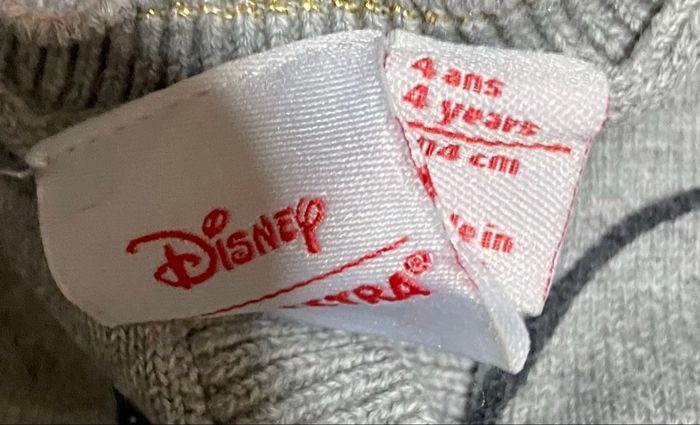 Gilet Minnie gris 4 ans Disney - photo numéro 4