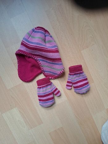 Ensemble bonnet et gants 1an #je-ne-sais-quoi