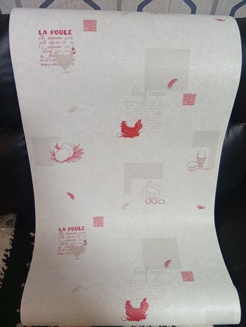 Papier peint cuisine  neuf  disponible plusieurs rouleaux 