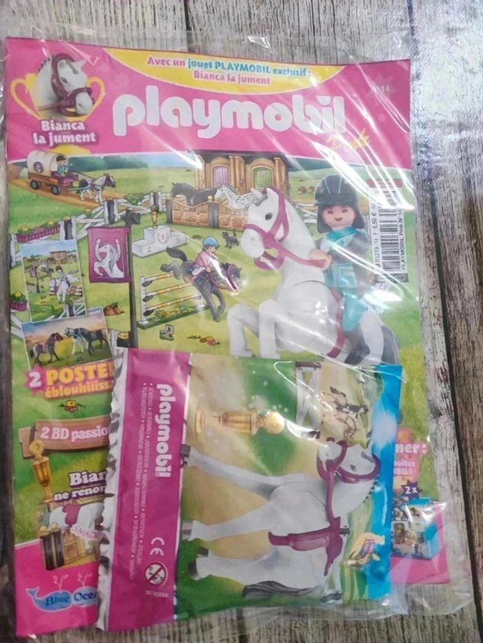 Magazine playmobil la jument Bianca N°14