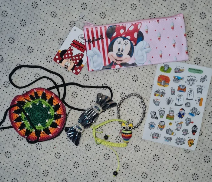 lot accessoires  sac trousse barrette bracelets fille - photo numéro 2