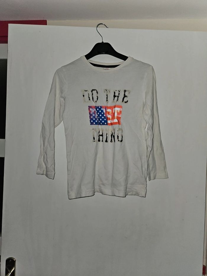 Tee-shirt manche longue tape à l œil garçon 10 ans