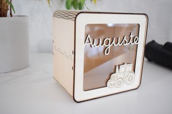 Tirelire prénom motif