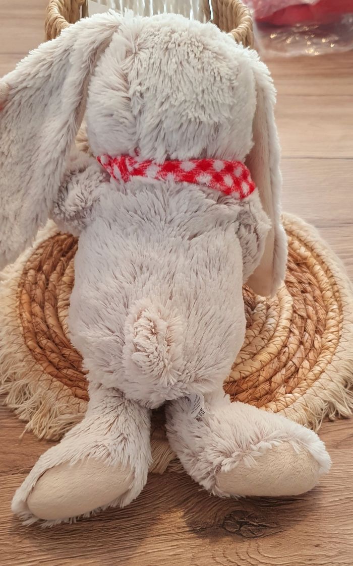 Doudou Lapin Gris Bébé - photo numéro 5