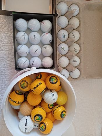 Lot de 3 lots de balles de golf 