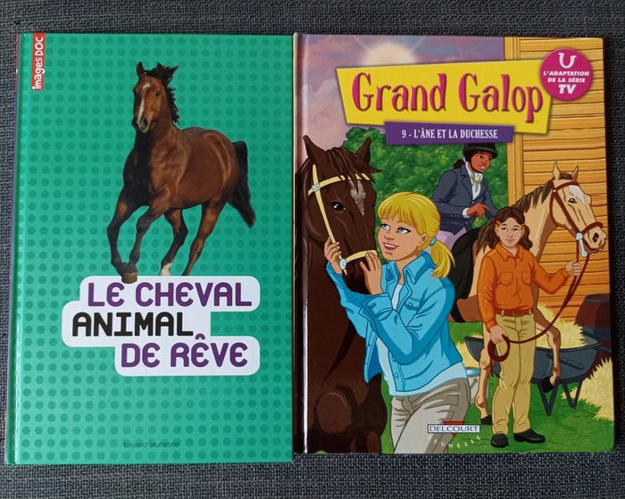 Lot 2 BD Grand Galop T.9 + Le cheval, animal de rêve