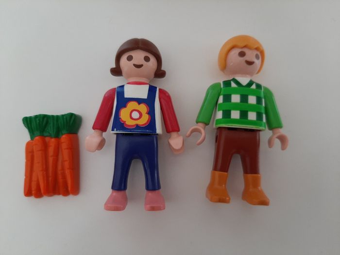 Playmobil lot clapier à lapins et enfants - photo numéro 2