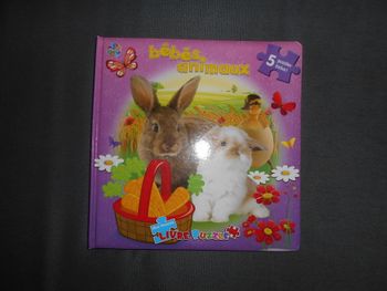 Livre 5 puzzles: Bébés animaux (Phidal)