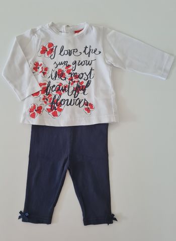 🌸 Ensemble leggings et tee-shirt Tissaia 3-6 mois – Très bon état - Bébé fille