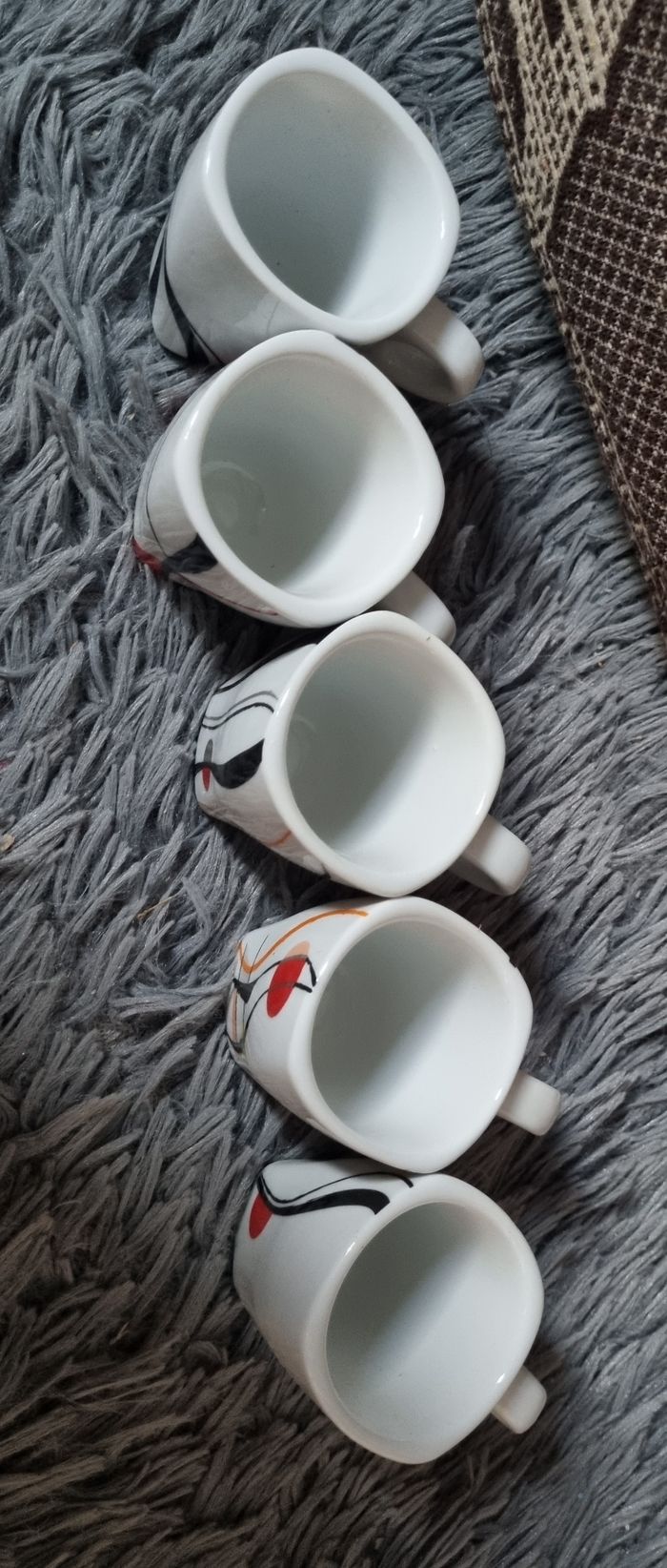 Ensemble de 5 tasses à café Folliet - photo numéro 2