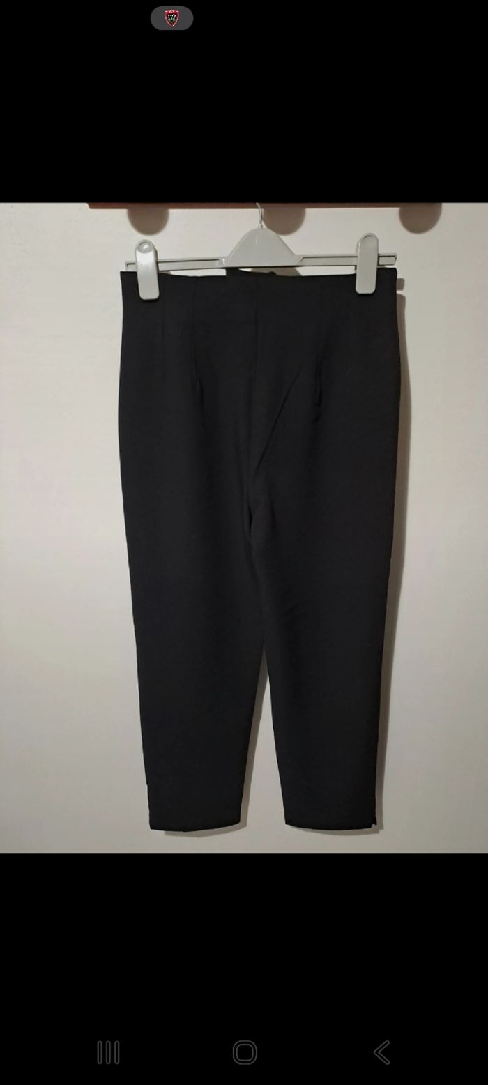 Pantalon noir à pince