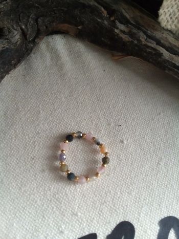 Bague en pierres de tourmaline naturelles