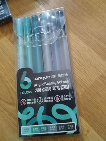 Pack  stylos gel Languo plus  x6