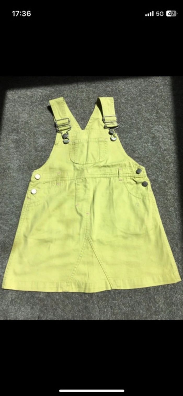 Robe salopette verte
