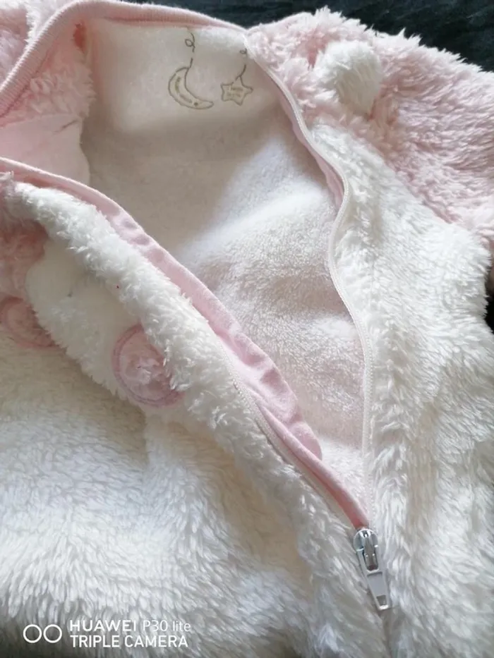 Sur-pyjama Sergent Major – 3-6 mois – Blanc/rose - photo numéro 2