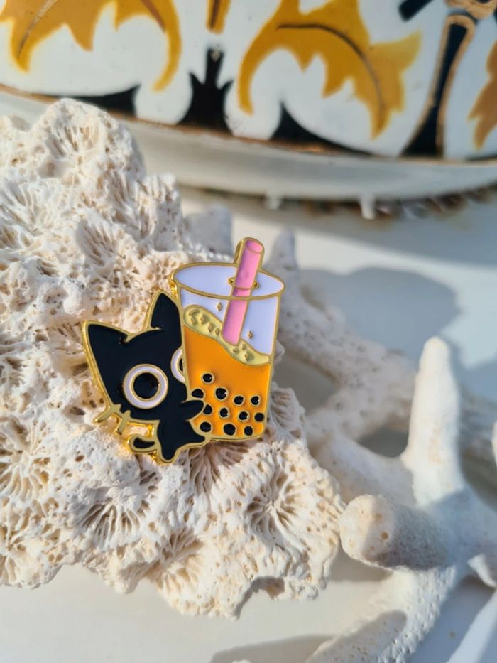 Superbe broche chat - photo numéro 2