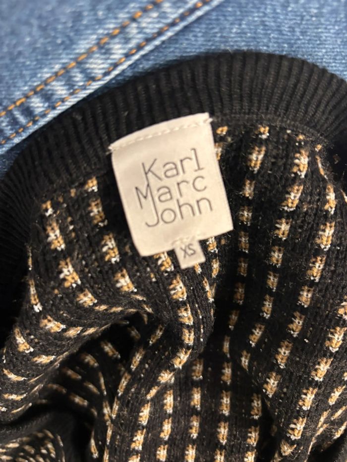 Pull noir et or Karl Marc John - Taille XS - photo numéro 8