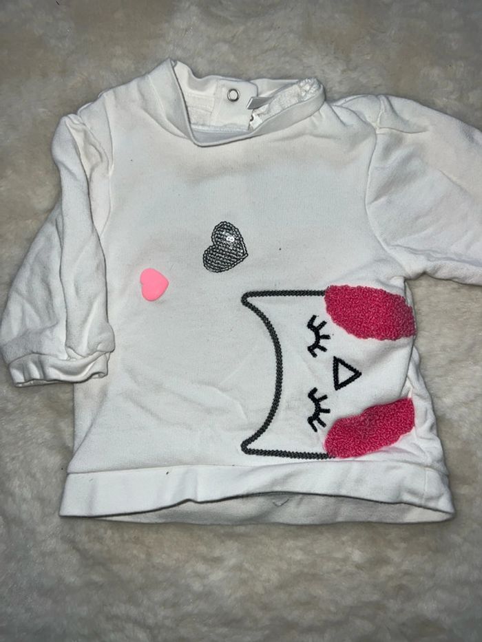 Pull léger bébé fille 3 mois - photo numéro 2