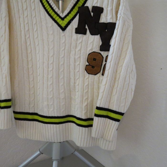 Pull oversize col V style varsity FB Sister 🤩 S / 36 / 8·Très bon état - photo numéro 5