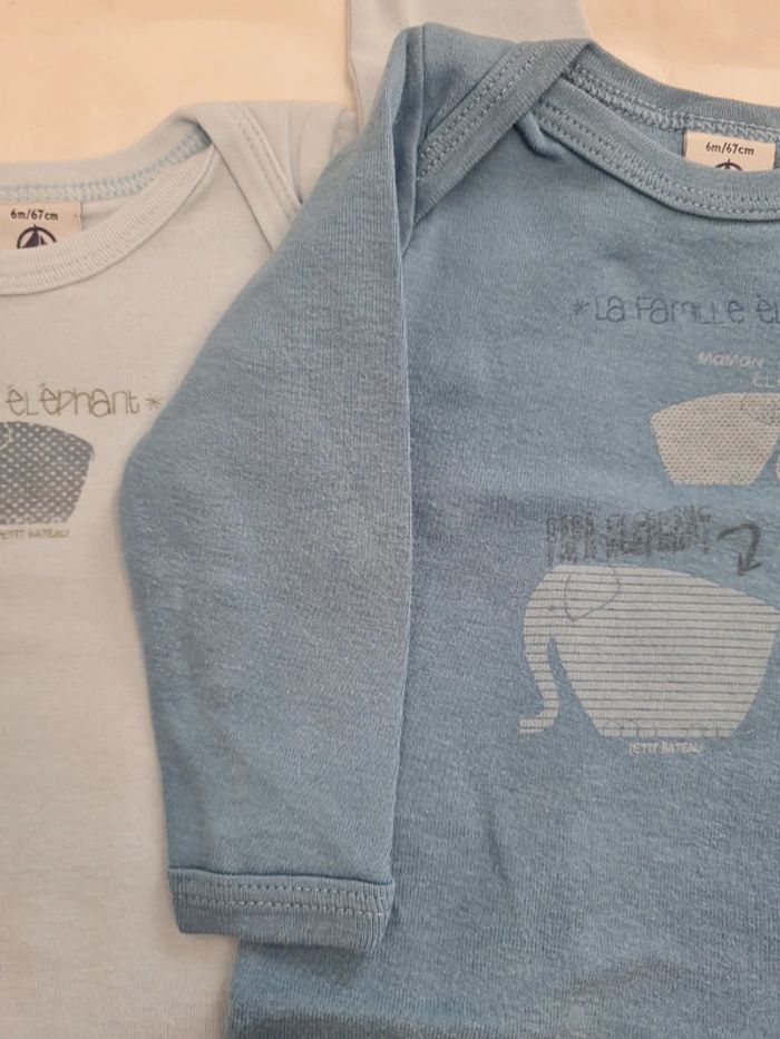 Lot de 3 bodies ML 6 mois Petit Bateau - photo numéro 9