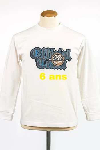 Tee shirt manche longue crème imprimé multicolore RG 512 Taille 6 ans