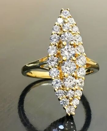 Bague marquise 