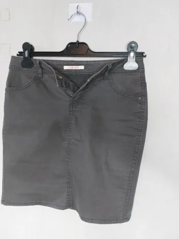 Mini jupe gris "Camaïeu"
