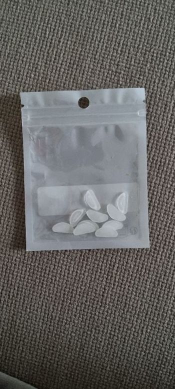 5paires de coussinets de nez en silicones transparentes pour lunettes
