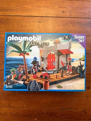NEUF Coffret figurines Playmobil 6146 SuperSet île îlot des pirates fortin