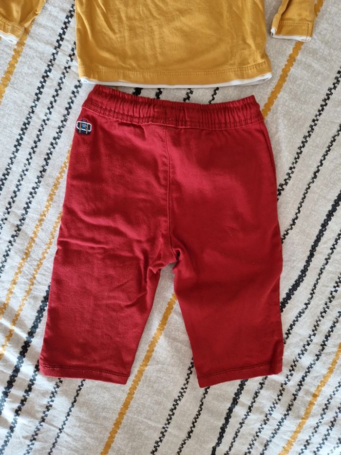 Pantalon bordeaux sergent major neuf jamais porté 12m - photo numéro 5