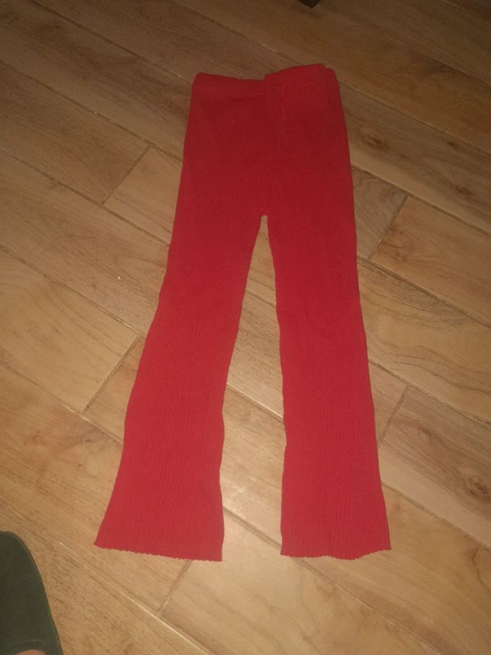 Pantalon rouge fluide S