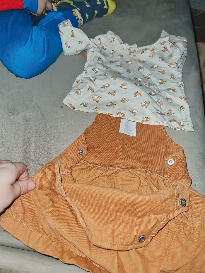 Ensemble C&A robes+haut 3mois - photo numéro 2