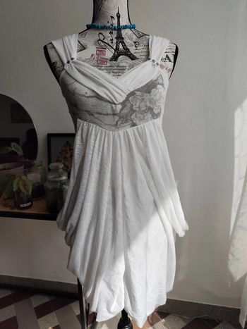 Superbe robe blanche femme taille S ou M. #12