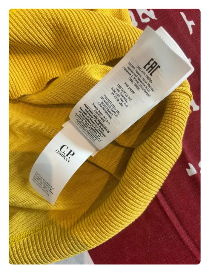 Pull C.P Company taille 48 (M) jaune moutarde - photo numéro 11