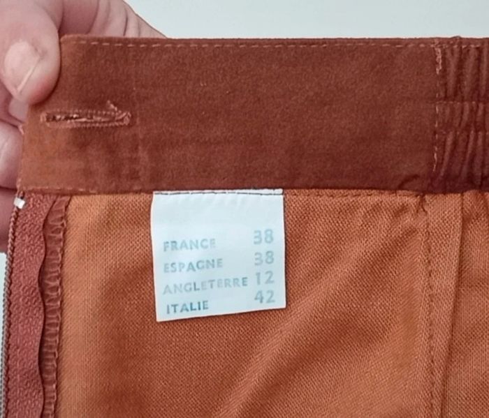 Jupe cintrée chic daim vintage taille 38 - photo numéro 7