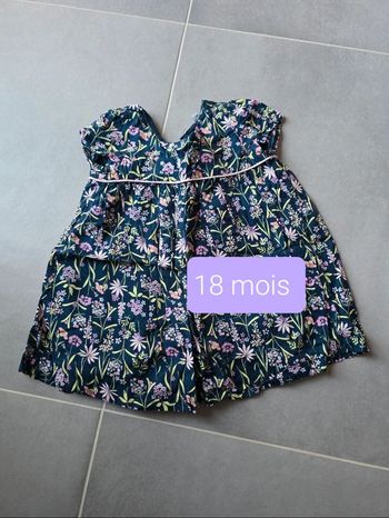 robe à fleurs 18 mois