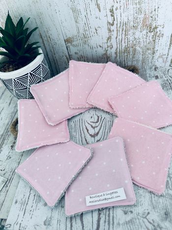 Lingettes lot de 8 lavable et réutilisable