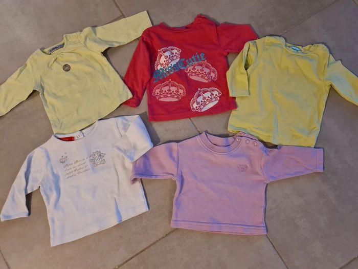 Lot t-shirt ML fille