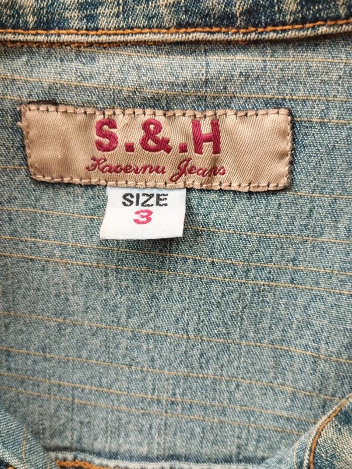 Veste en jean vintage – Taille 3 (40/L) - TBE - photo numéro 5