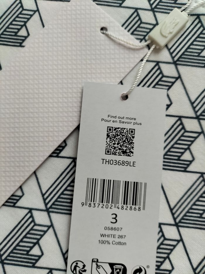 T-shirt homme lacoste classic fit taille S coton 35€ - photo numéro 7