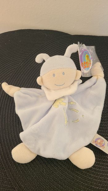 DOUDOU LUTIN BLEU FUSÉE PEDRO