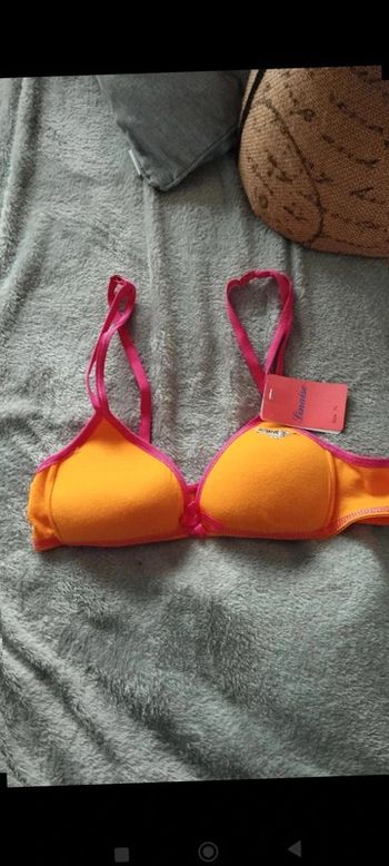 Soutien gorge orange rose taille 70