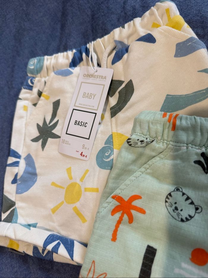 Lot de 2 shorts 18 mois - photo numéro 2