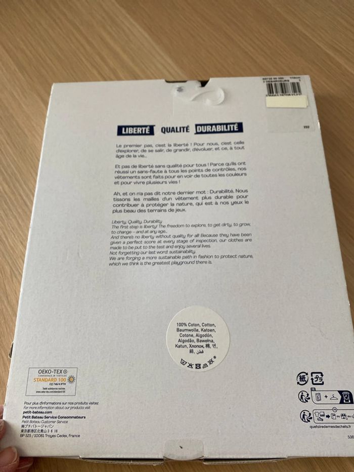 Lot de deux débardeurs neufs petit bateau mixte - photo numéro 3