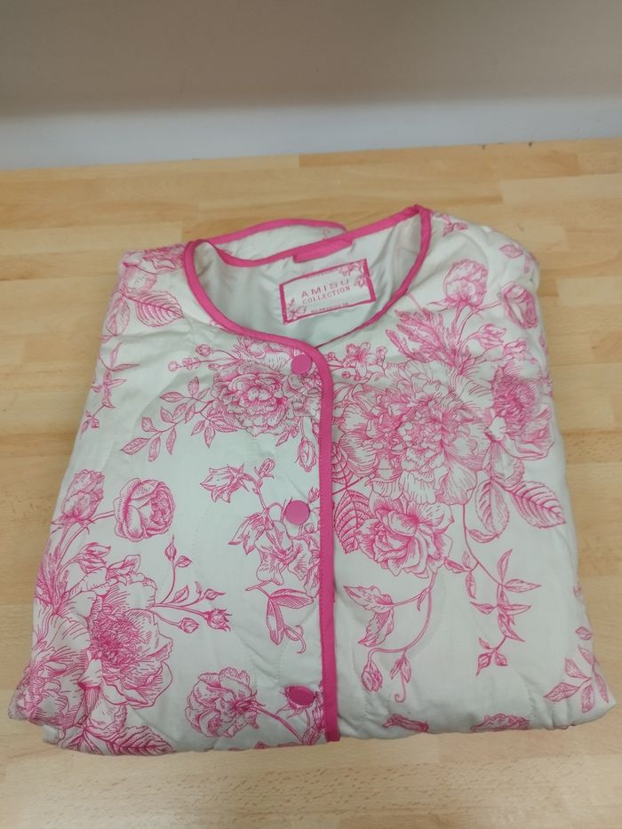 Veste matelassée fleurie taille 40 - photo numéro 8