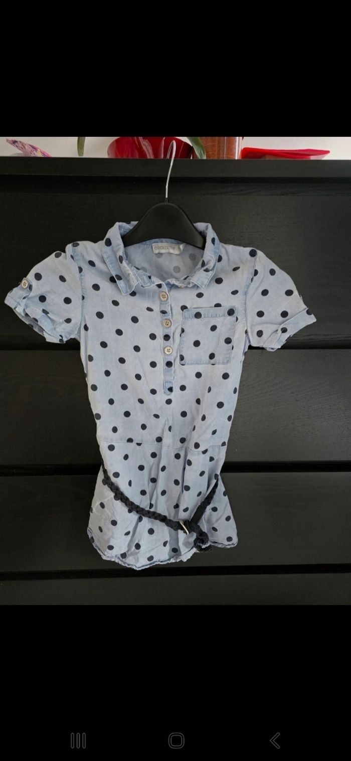 chemise longue bleu Orchestra