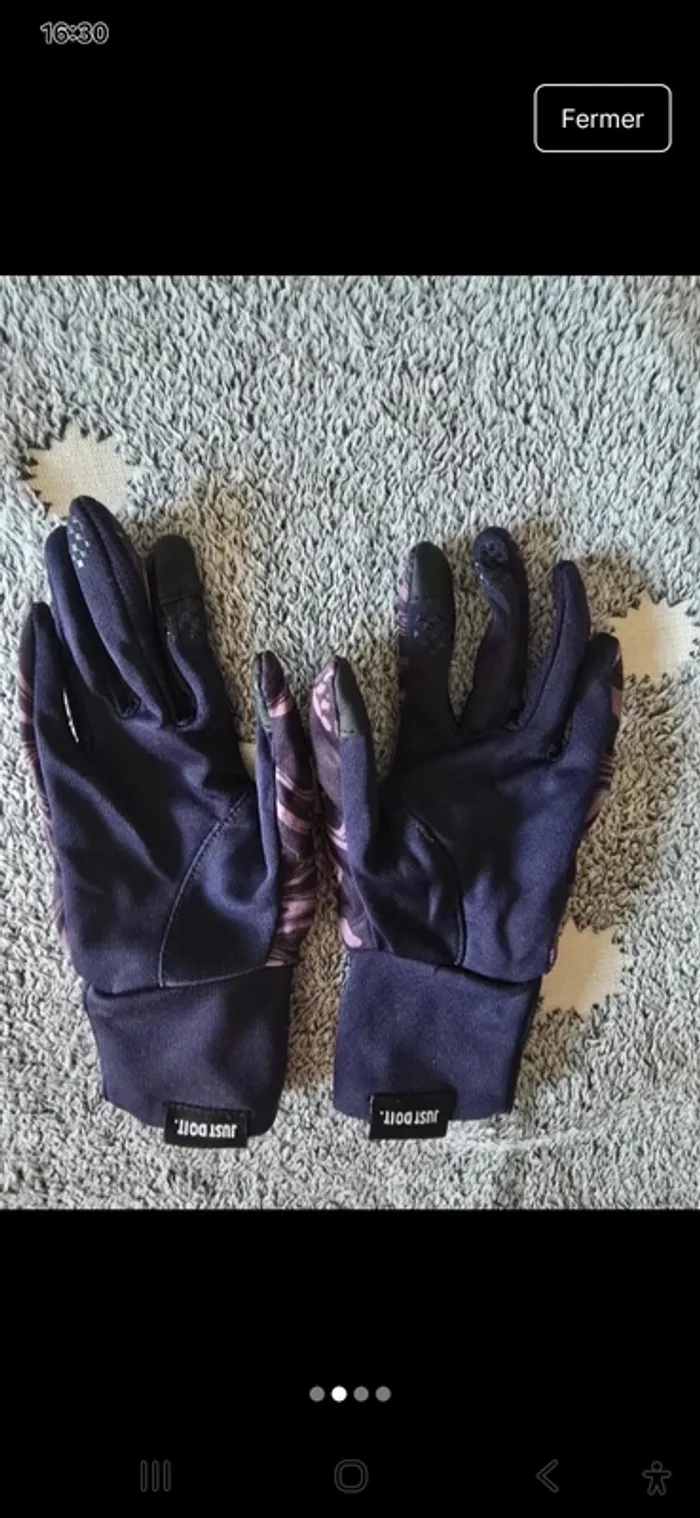 Gants Nike Femme XS – Violet & Rose – Tactile - photo numéro 2