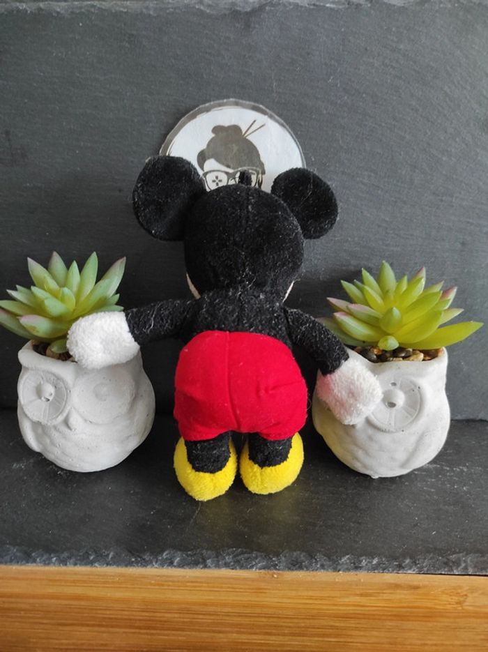 Peluche Plush Mickey Mouse Noir Rouge #geektradepeluche - photo numéro 2