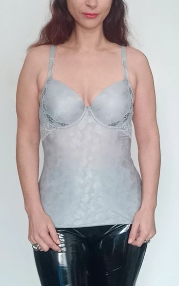 Top caraco bustier argenté 95c